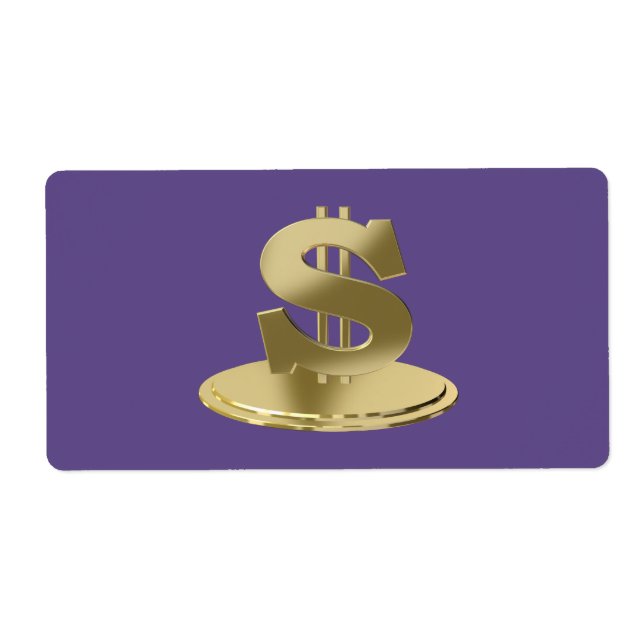 Golden dollar label (Front)