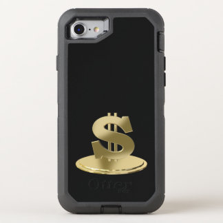 Golden dollar OtterBox defender iPhone SE/8/7 case
