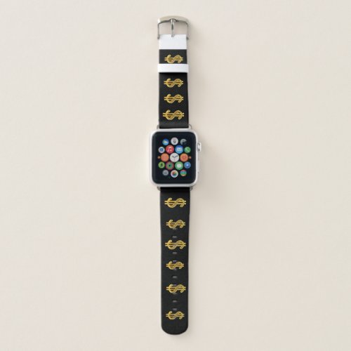 Golden Dollar Sign Apple Watch Band