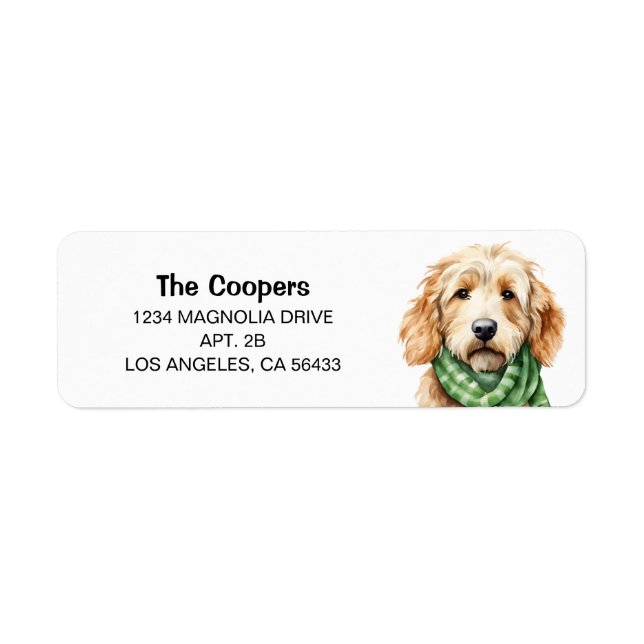 Golden Doodle Address Label (Front)