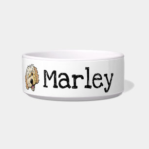 Golden Doodle Dog Bowl Personalized
