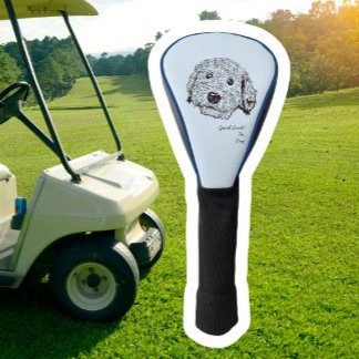 Golden Doodle Dog Golf Head Cover