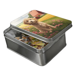 Golden Doodle dog Jigsaw Puzzle