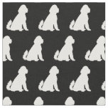 Golden Doodle Dog Silhouette Pet Aussie Fabric