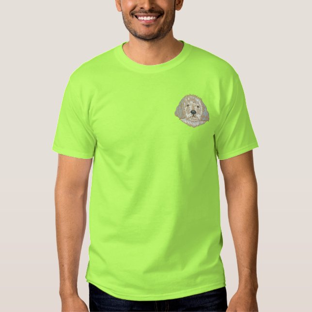 Golden Doodle Embroidered T-Shirt (Front)
