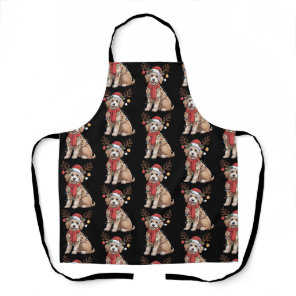 Golden Doodle Gorgeous Reindeer Christmas Tree  Apron