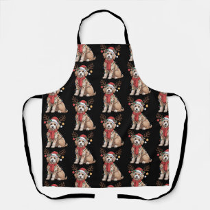 Golden Doodle Gorgeous Reindeer Christmas Tree Apron