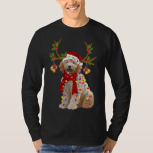 Golden Doodle Gorgeous Reindeer Christmas Tree Lig T-Shirt