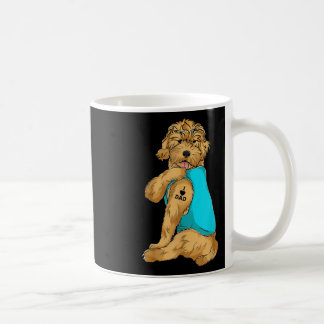 Golden Doodle I Love Dad Tattoo Apparel, Dog Dad G Coffee Mug