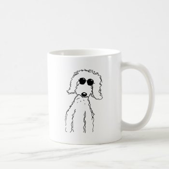 Golden Doodle In Sunglasses Coffee Mug by Ellie_Doodle at Zazzle