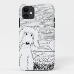 Golden Doodle On The Beach Iphone Case at Zazzle
