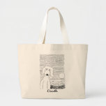Golden Doodle On The Beach Jumbo Tote at Zazzle