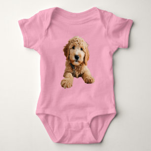Golden Doodle Puppy Baby Bodysuit