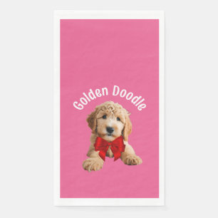 Golden Doodle Puppy Paper Guest Towels