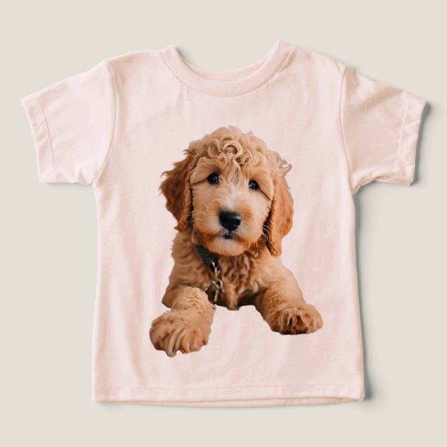 Golden Doodle Puppy Toddler T-shirt (Design Front)