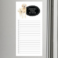 Golden Doodle Shopping List Magnetic Notepad