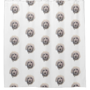 Golden Doodle Shower Curtain