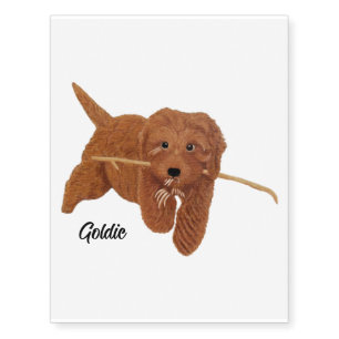 Golden Doodle Temporary Tattoos