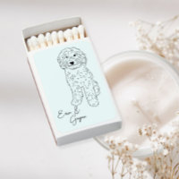 Golden Doodle Wedding Matchbox Favors