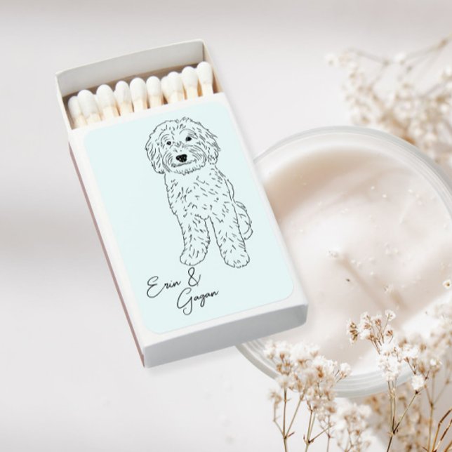 Golden Doodle Wedding Matchbox Favors Matchboxes (Creator Uploaded)