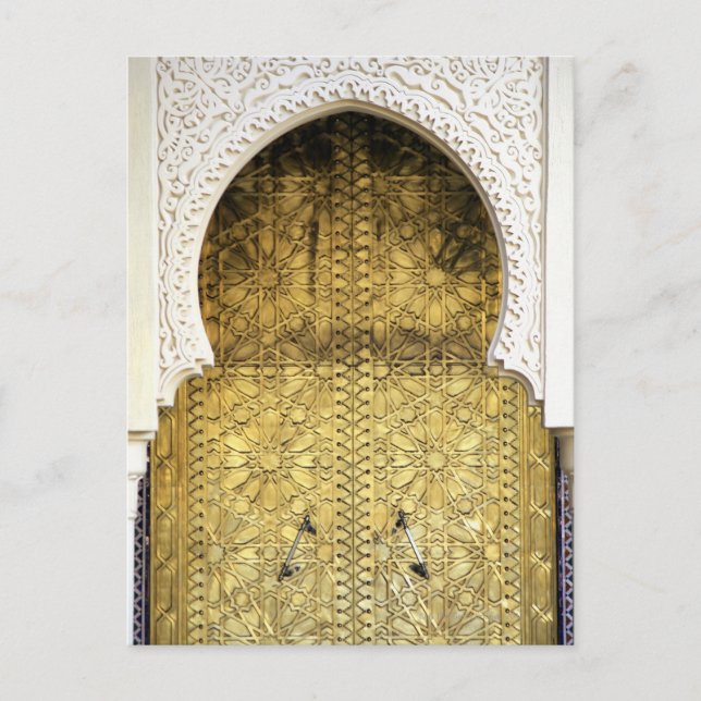 Golden Door and an Arch Way, Morocco Postcard (Front)