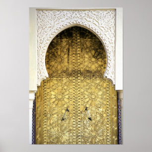 Golden Door and an Arch Way, Morocco Poster