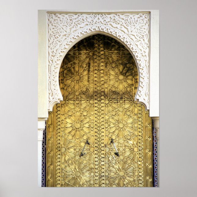 Golden Door and an Arch Way, Morocco Poster (Front)