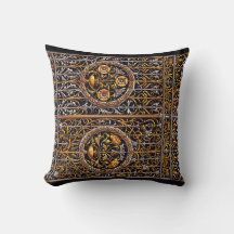 Golden Doorway Throw Pillow