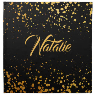 Golden Dots Cloth Napkin