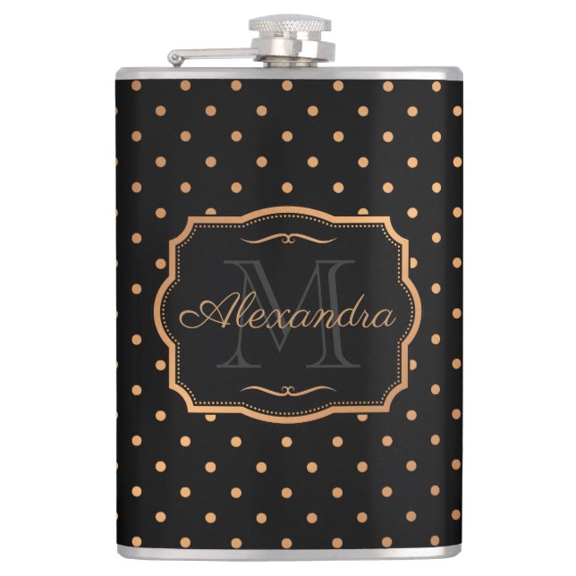 Golden Dots Flask (Front)