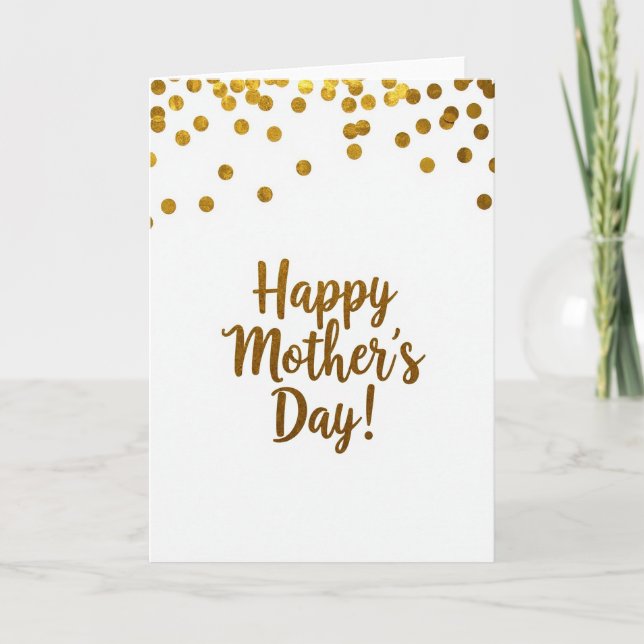 Golden Dots Mothers Day Card (Front)