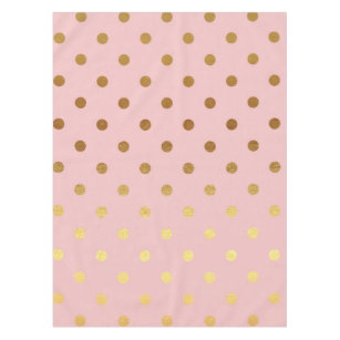 Pink Gold Polka Dot Background Kitchen & Dining Supplies | Zazzle