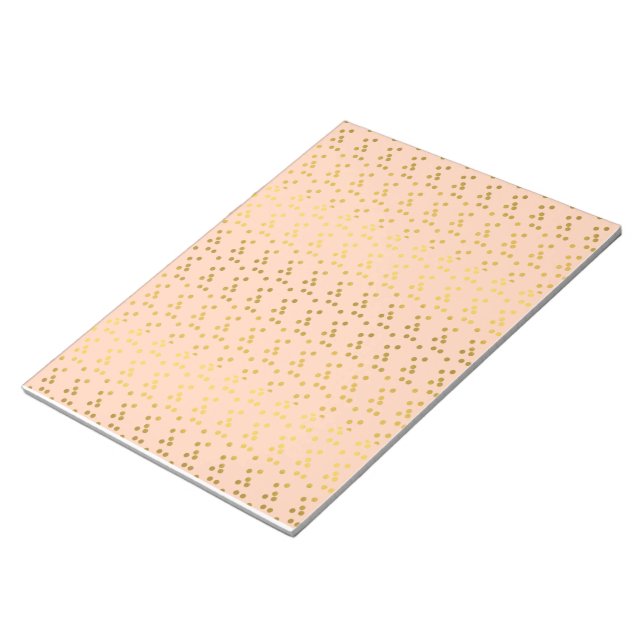 Golden Dots Patterned Notepad (Angled)
