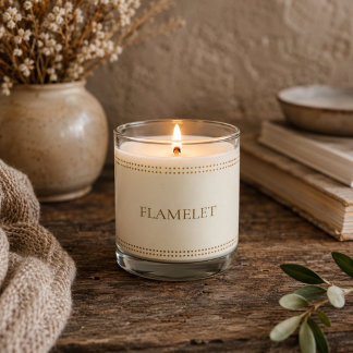 Golden Dotted Glow Scented Jar Candle