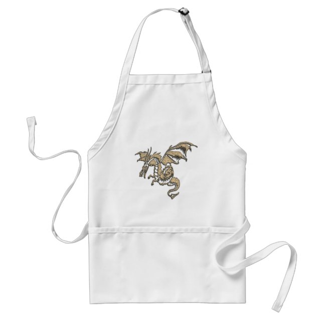 Golden Dragon Adult Apron (Front)