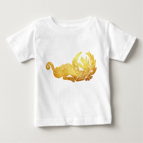 Golden Dragon Baby Fine Jersey T_Shirt