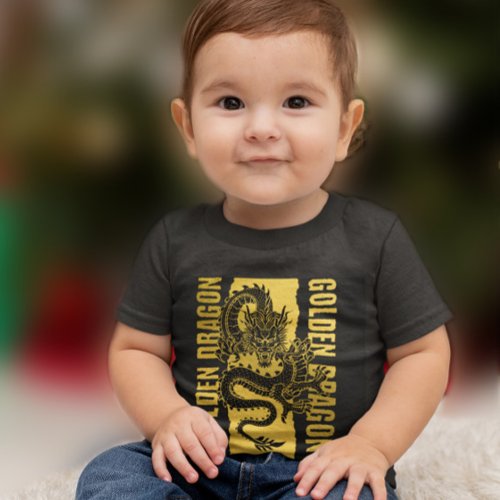 Golden Dragon Baby T_Shirt