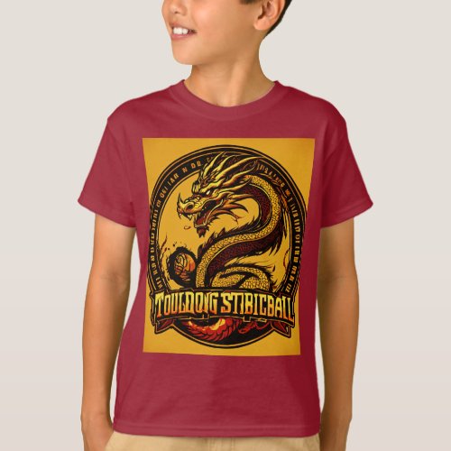 Golden Dragon Basketball Unleashing Power and Pre T_Shirt