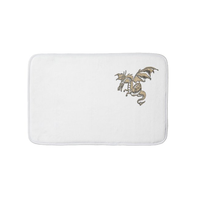 Golden Dragon Bathroom Mat (Front)