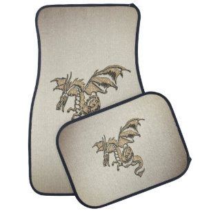 Golden Dragon Car Floor Mat