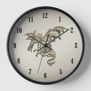 Golden Dragon Clock