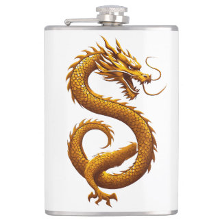 Golden Dragon Flask