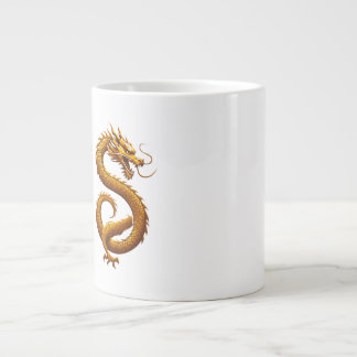 Golden Dragon Giant Coffee Mug