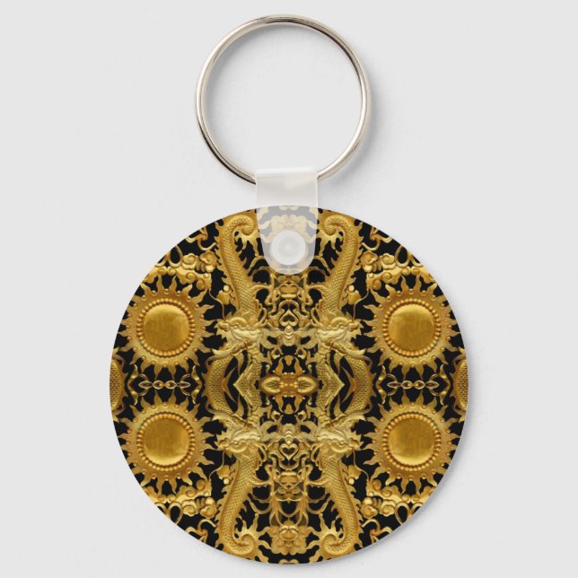 golden dragon keychain (Front)