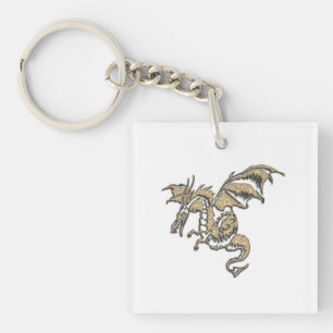Golden Dragon Keychain