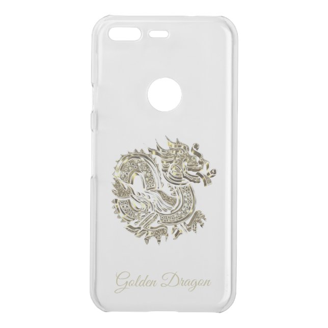 Golden Dragon Logo Elegant Uncommon Google Pixel Case (Back)