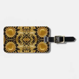 golden dragon luggage tag