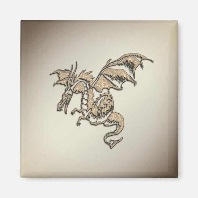 Golden Dragon Magnet (Front)