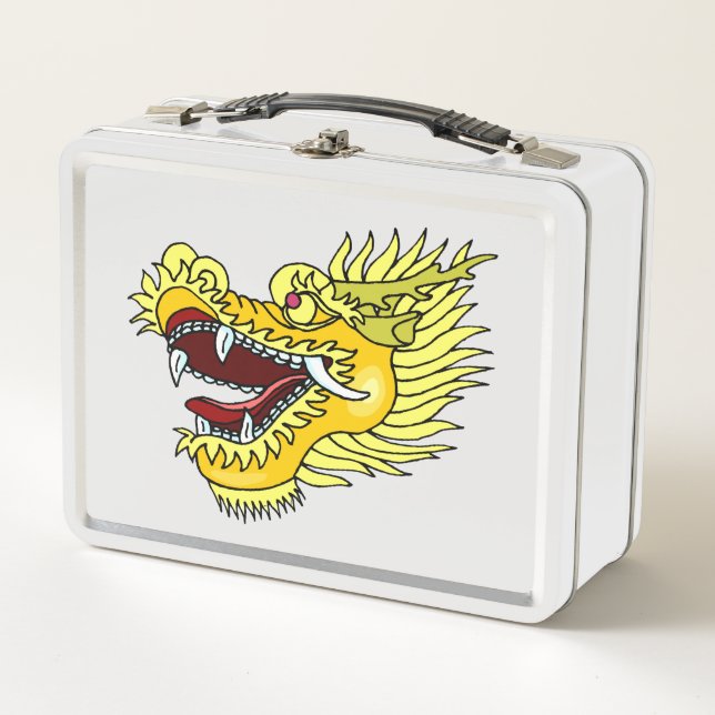Golden Dragon Metal Lunch Box (Front)
