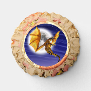 Golden Dragon Mythical Fantasy Creature Purple Sky Reese's Peanut Butter Cups